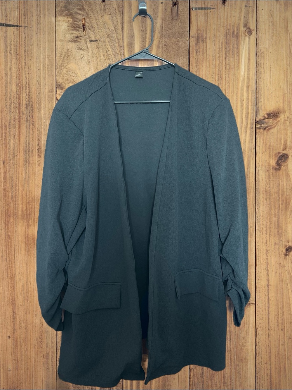 Shein Curve 4X Women’s Open-Front Black Blazer Jacket